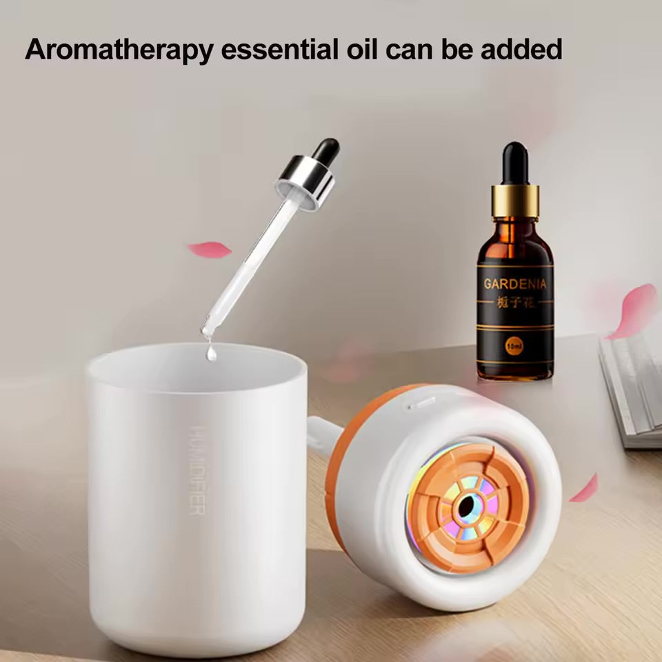 Mini Humidifier with LED Light – Portable USB Aroma Diffuser for Home & Car | Mars Ark