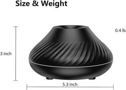 Flame Effect Aromatherapy Diffuser – Ultra-Quiet, 7-Color LED Night Light, Essential Oil Humidifier