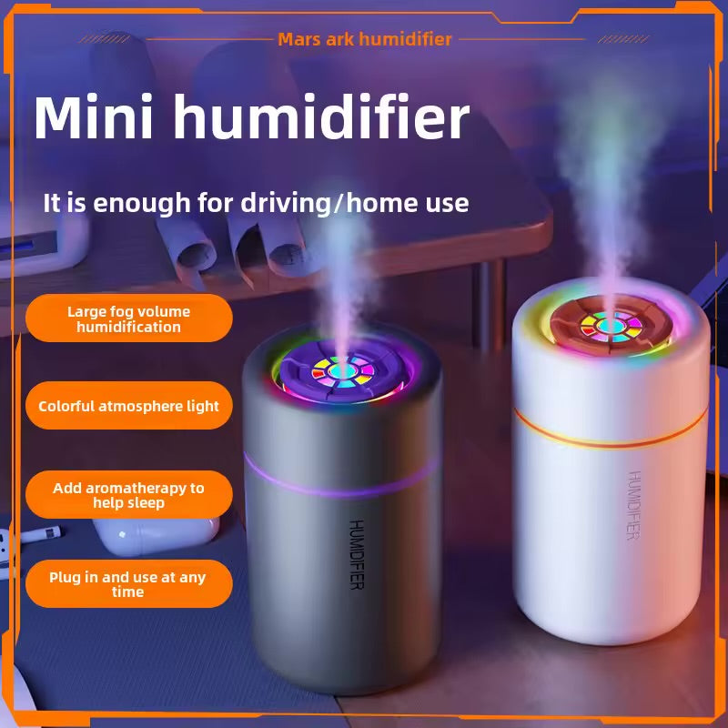 Mini Humidifier with LED Light – Portable USB Aroma Diffuser for Home & Car | Mars Ark