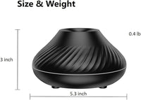 Flame Effect Aromatherapy Diffuser – Ultra-Quiet, 7-Color LED Night Light, Essential Oil Humidifier